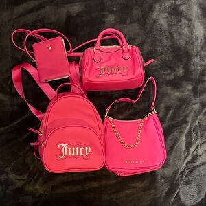 Juicy Couture Vibrant Pink Bag Collection / Lot